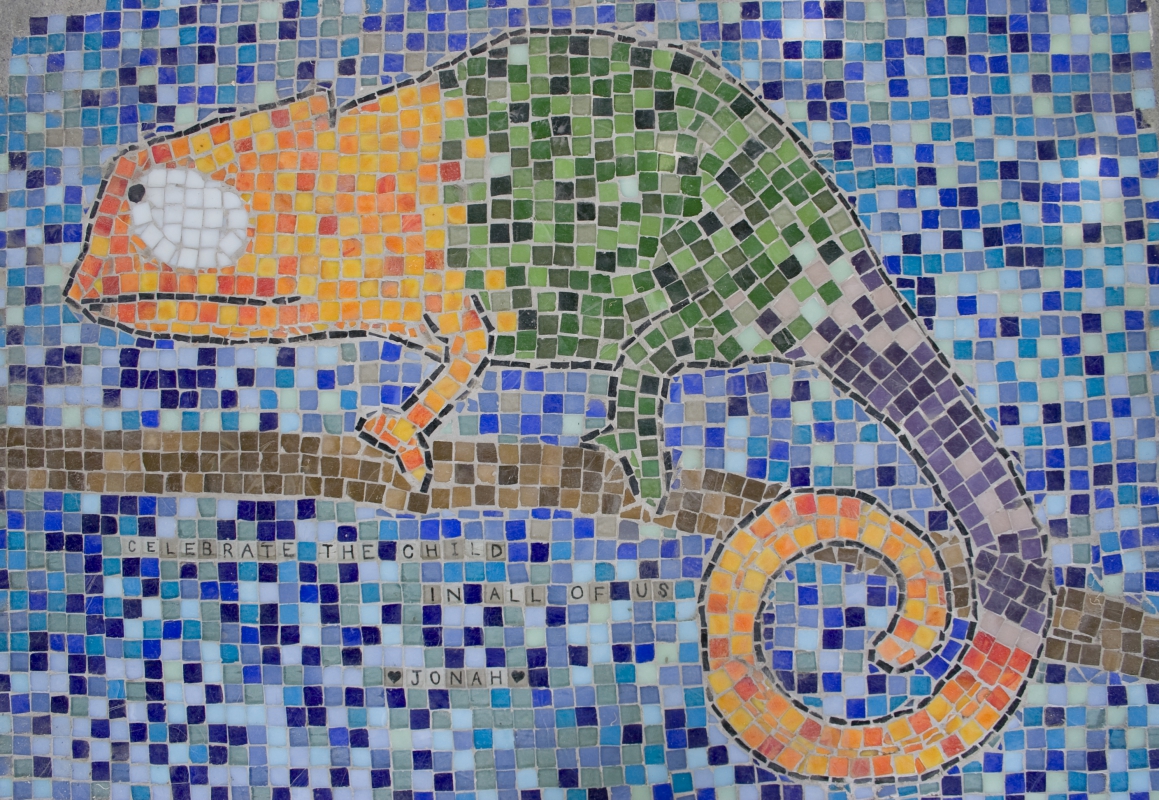 mosaic chameleon