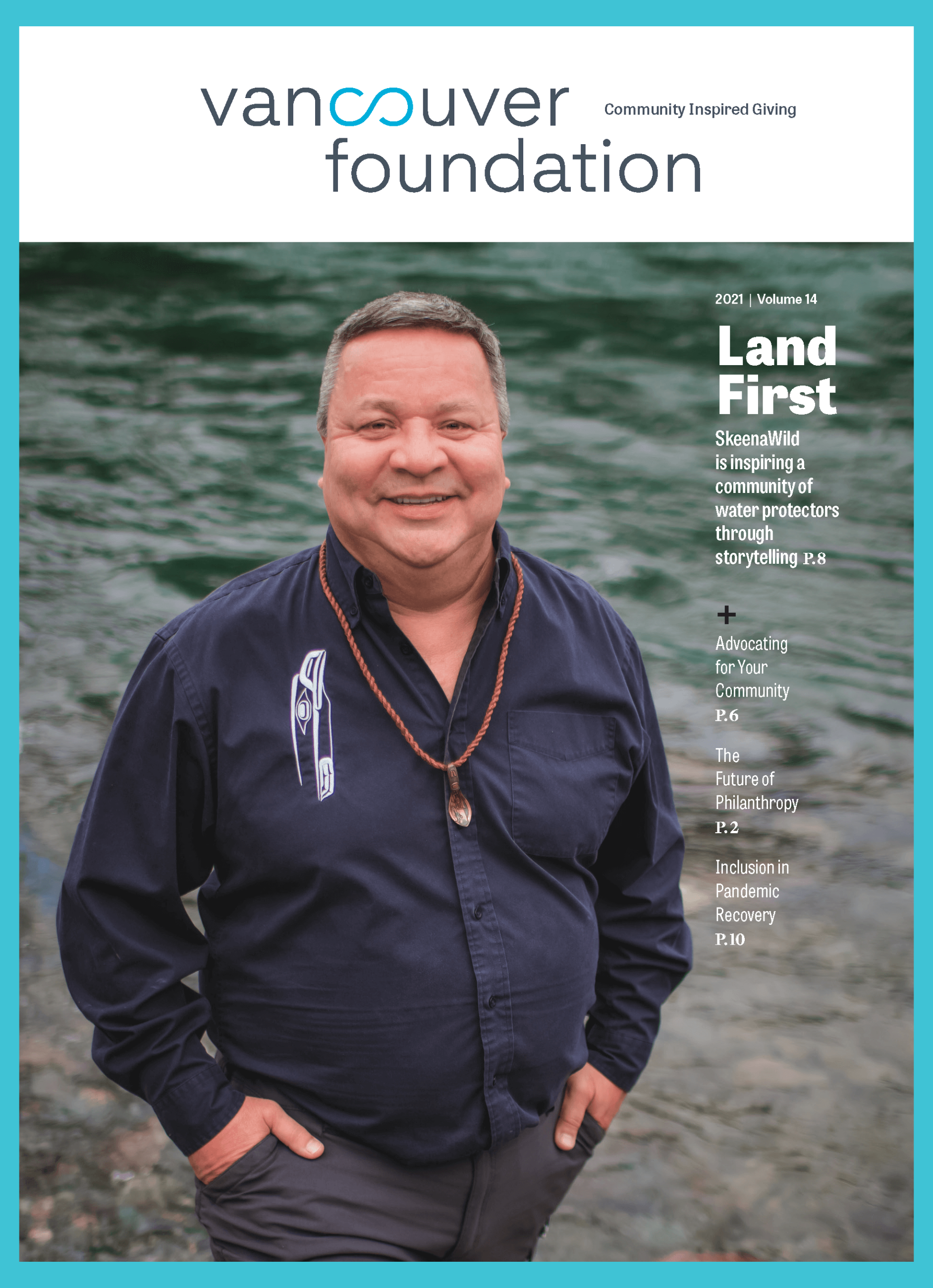 Cover photo of Vancouver Foundation Magazine.