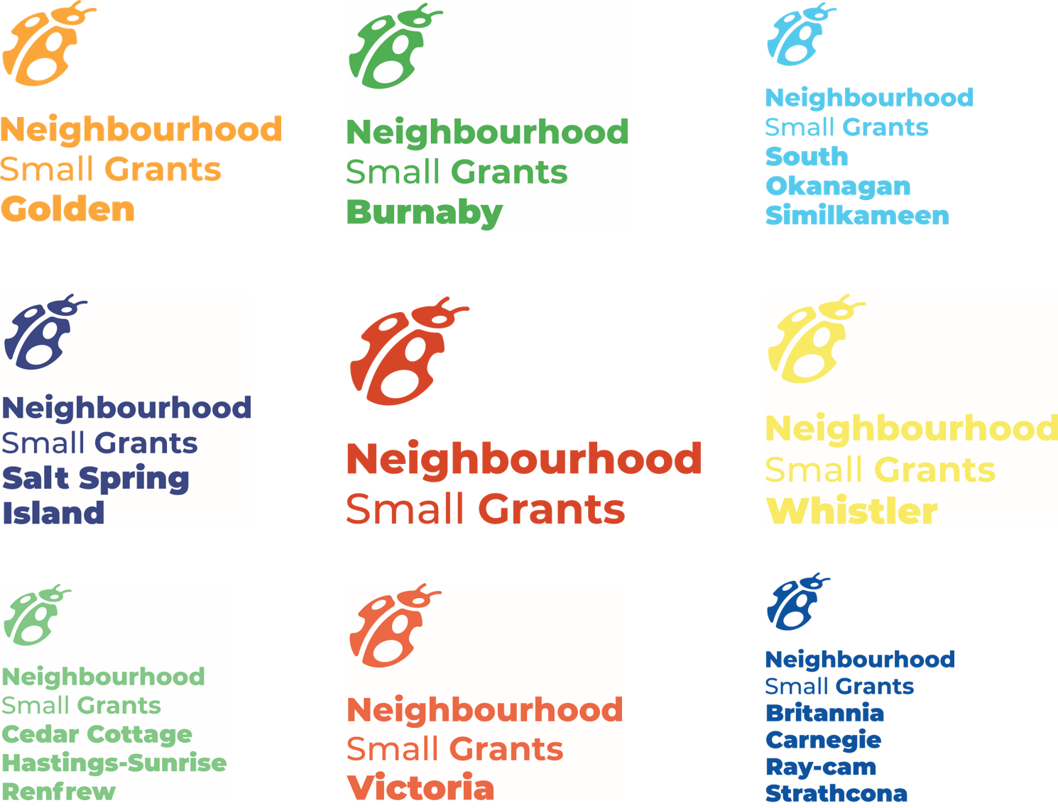 New logos for Neighbourhood Small Grants