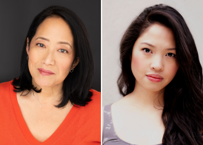 Headshots of Donna Yamamoto and Anjela Magpantay from Vancouver Asian Canadian Theatre.