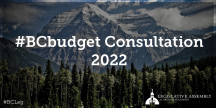 Consultations for BC Budget 2022