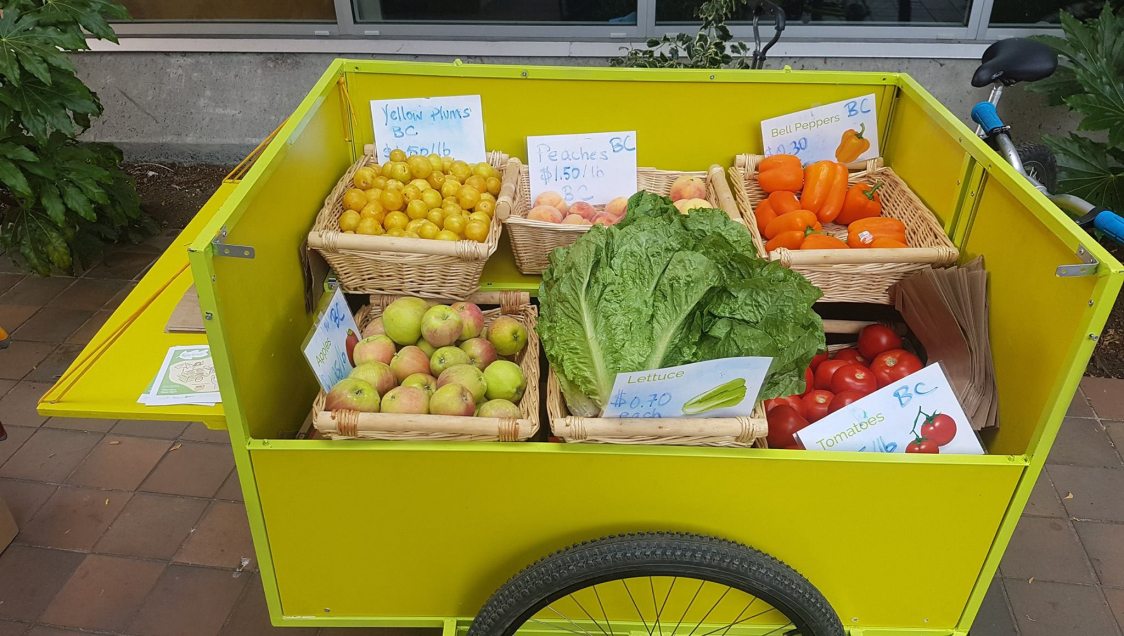 A vegetable display