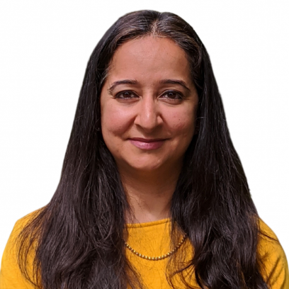 Headshot of Zahra Esmail. She is wearing a yellow top and has long, dark hair.